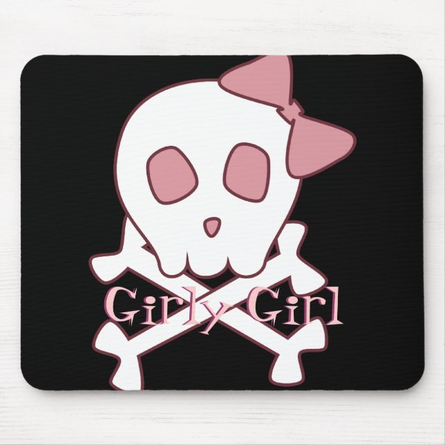 Crânio feminino Mousepad (Frente)
