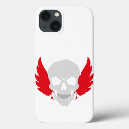 crânio incrível com asa