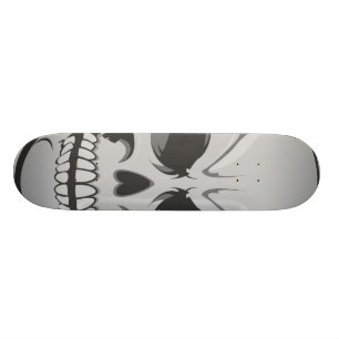 Crânio irritado: Arte do vetor: Skate feito sob
