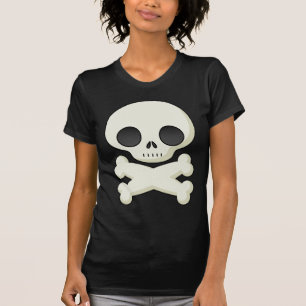 Crânio legal, camisa para mulheres ou meninas