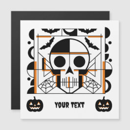 Crânio, morcegos, teias de aranha ao estilo do Dia