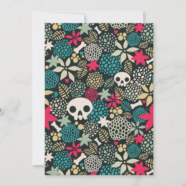 Crânio nas flores (Frente)