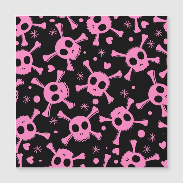 Crânio Pirata: Padrão de Corações Girinas (Frente)