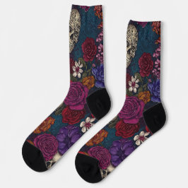 Crânios e flores