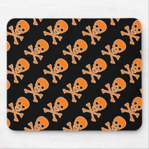 Crânios Mousepad do pirata do Dia das Bruxas