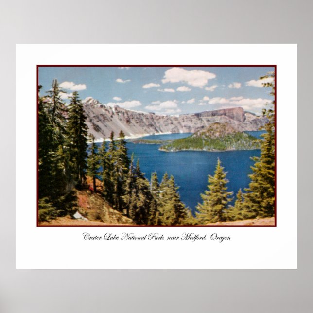 Crater Lake Oregon Poster (Frente)