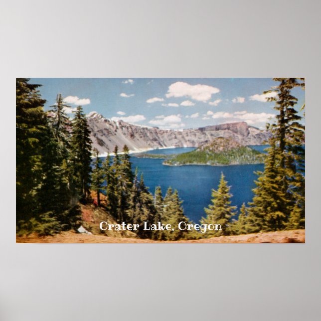 Crater Lake Oregon Poster (Frente)