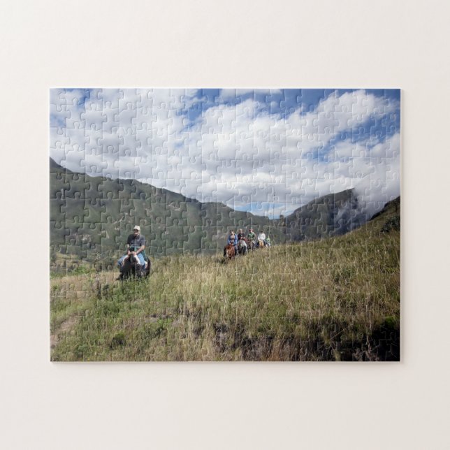 Cratera do vulcão de Pululahua, quebra-cabeça de (Horizontal)