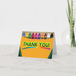 Crayon Obrigado Cartões