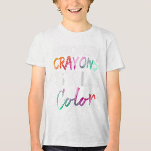 Crayons Partidos Ainda Coloridos Camisas Coloridas