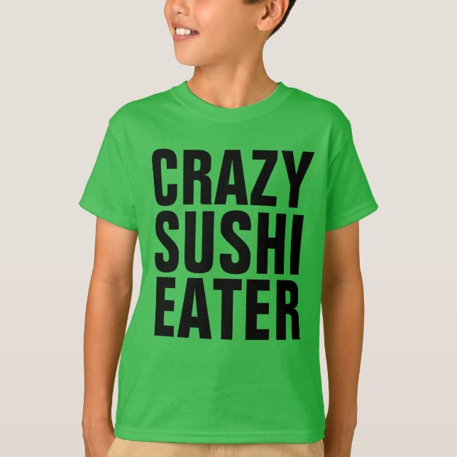 CRAZY SUSHI come garotas T-shirts crianças (Frente)