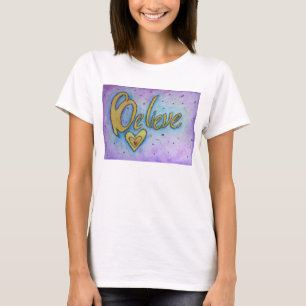Crê na camisa personalizada de arte cardíaca ins