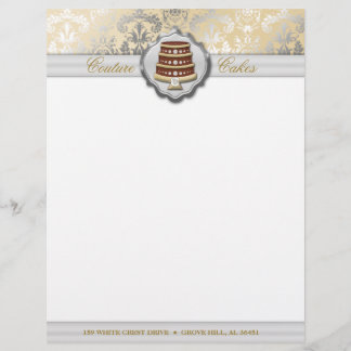 Cream Cake Couture Glitzy Damask Business