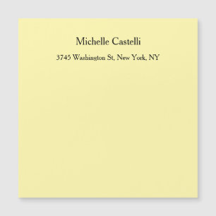 Cream Color Professional Cartão Clássico Único