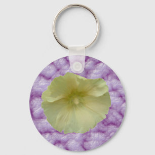 Cream Hollyhock Chaveiro