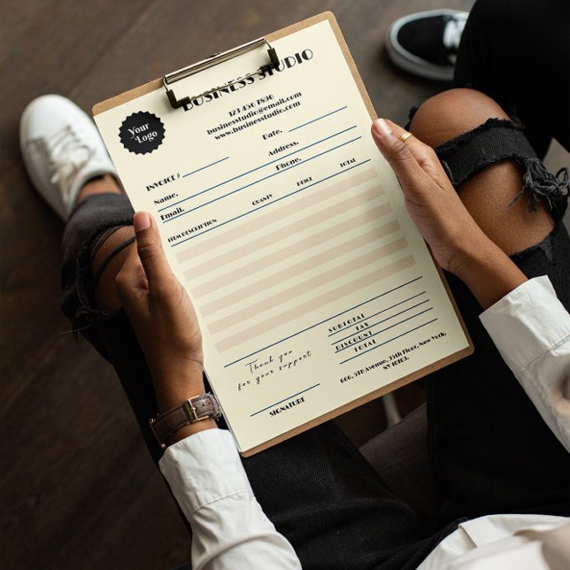 Cream Marble NFF Recebimento de Vendas para Pequen (Cream Marble Invoice Sales Receipt Small Business)