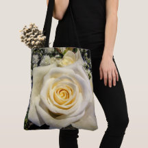 Cream Rosa Tote Bag Grande