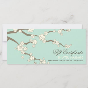 Cream Sakura Cherry Blossoms Zen Gift Certificate