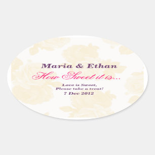 Cream Vintage Rosa como é doce é adesivo