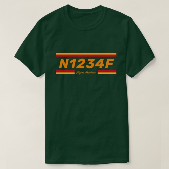 Create a Special Aircraft Number T-Shirt (Frente do Design)