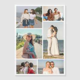 Create Your Own 6 Photo Collage Magnetic Card