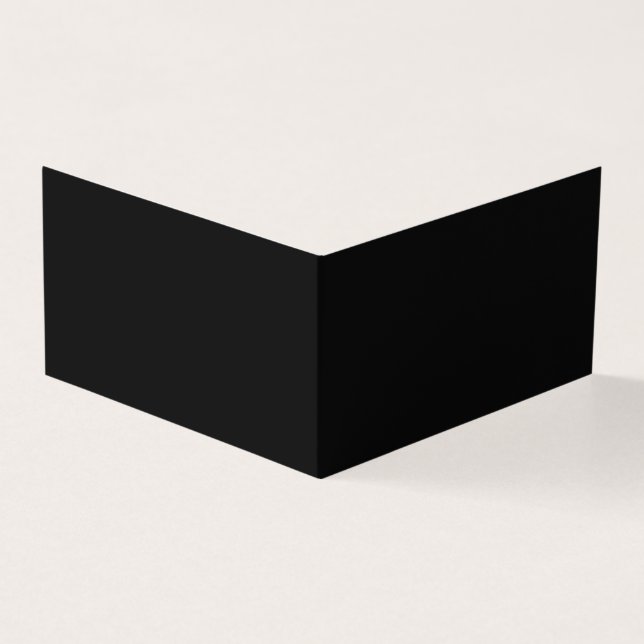 Create Your Own Black Custom Design Holiday Card (Exterior)