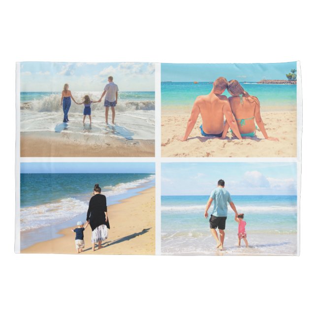 Create Your Own Photo Collage Pillow Case Gift (Verso)