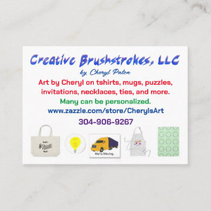 Creative Brushstrokes LLC cartões de visitas 2023
