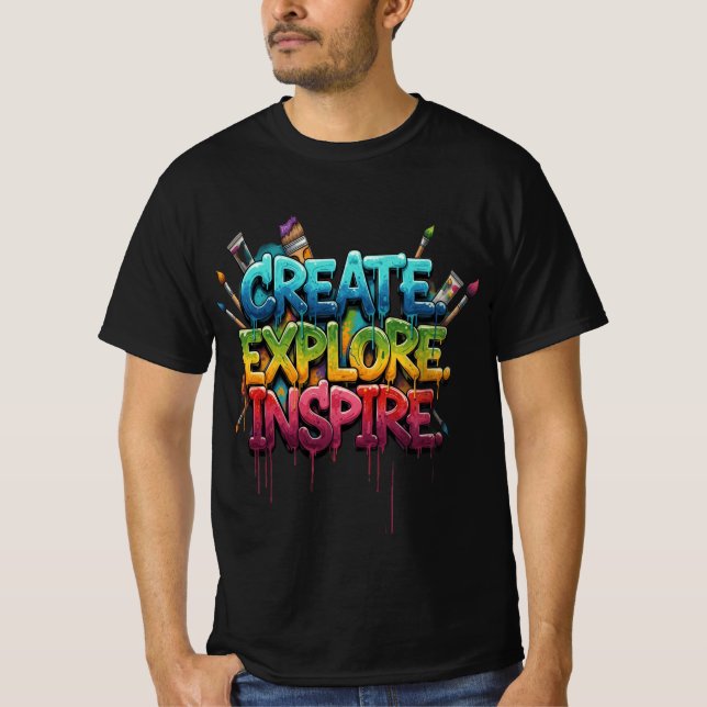 Creative Explorer Inspirational T-Shirt (Frente)