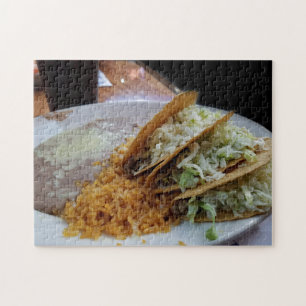 Creative tacos feijão quebra-cabeça