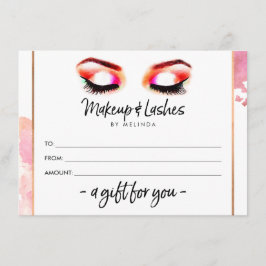 Creative Watercolor Eyes Makeup/Lashes Gift Card