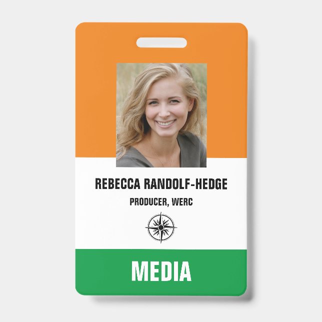 CREDENCIAL DE MÍDIA PARA EVENTO ESPECIAL - Crachá  (Frente)