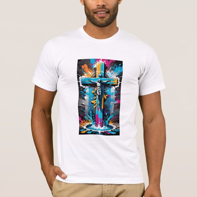 Credo Urbano: Camiseta Impressão Religiosa de Graf (Frente)