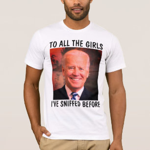 CREEPY JOE BIDEN ENGRAÇADO SNIFF T-SHIRTS