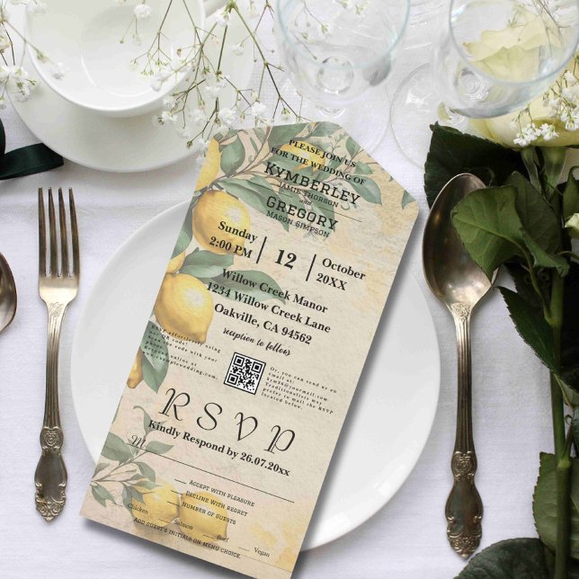Creme Amarelo Limão Verde Código QR Botânico (Criador carregado)