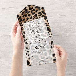 Creme Black Leopardo Print