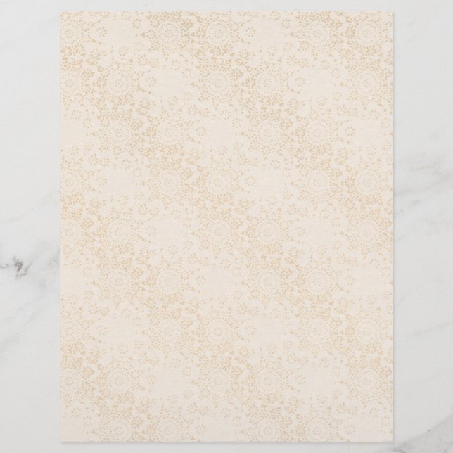 Creme Lace Scrapbook Paper (Frente)
