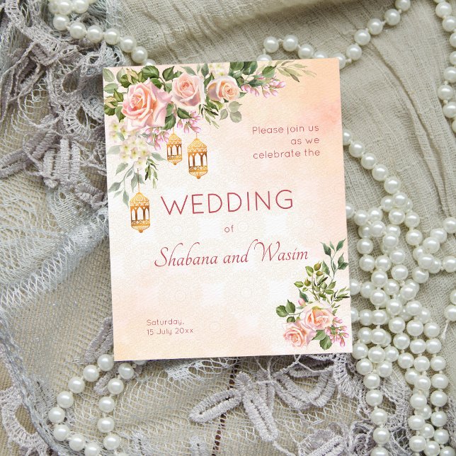 Creme pastel de orçamento rosas lanternas marroqui (Criador carregado)