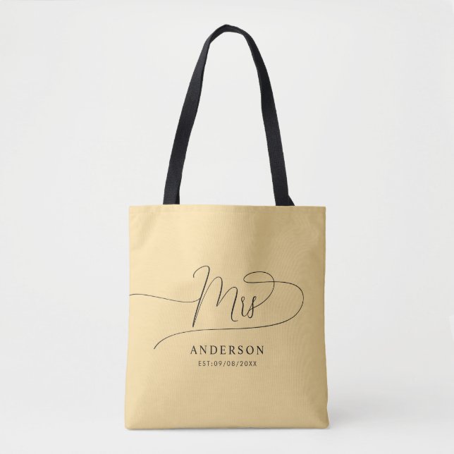 creme personalizado e saco de Tote exclusivo cláss (Frente)