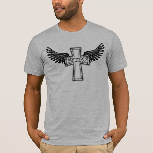 Crer em T-Shirt (BlackGlow) (Frente)