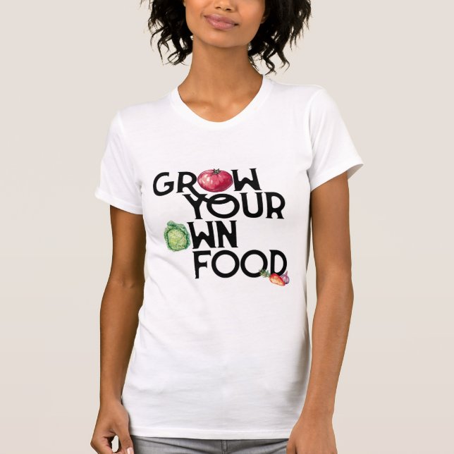Cresça seu próprio t-shirt da comida (Frente)
