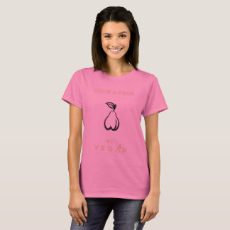 Cresça uma pera - vai o t-shirt do Vegan