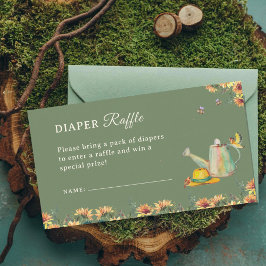 Crescendo com cartão de gabinete Raffle de Fralda