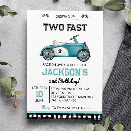 Crescendo Dois Convite Rápido De Aniversário Para