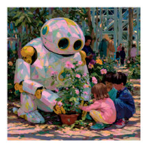 Crescendo junto - Solarpunk Poster