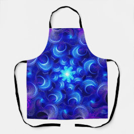 Crescent Moon Blue Fractals