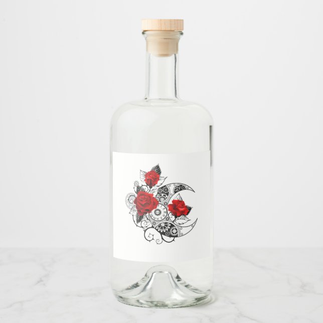 Crescente Mecânico com Rosas vermelhas (Frente)