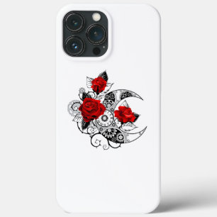 Crescente Mecânico com Rosas vermelhas
