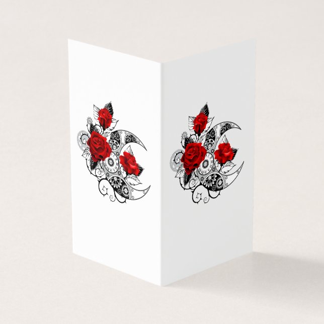 Crescente Mecânico com Rosas vermelhas (Exterior)