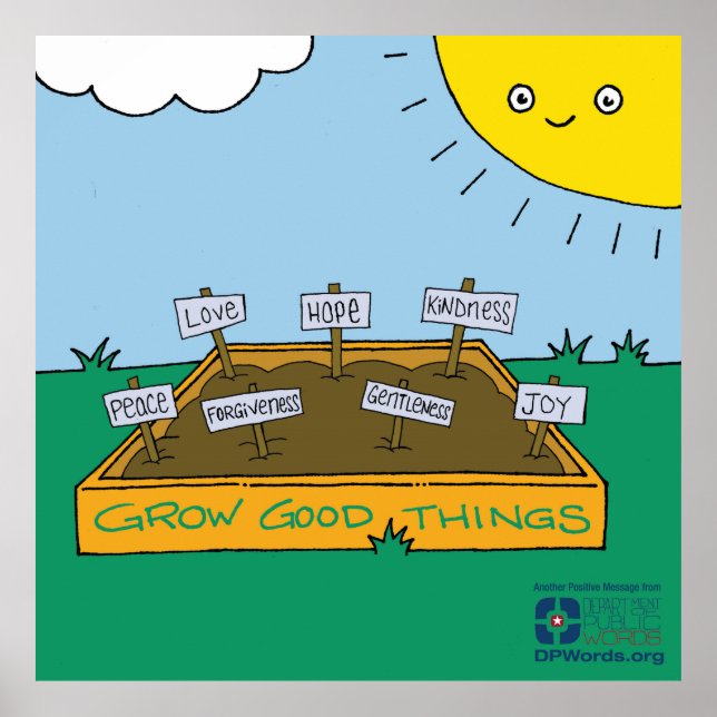 Crescer coisas boas Poster (Frente)